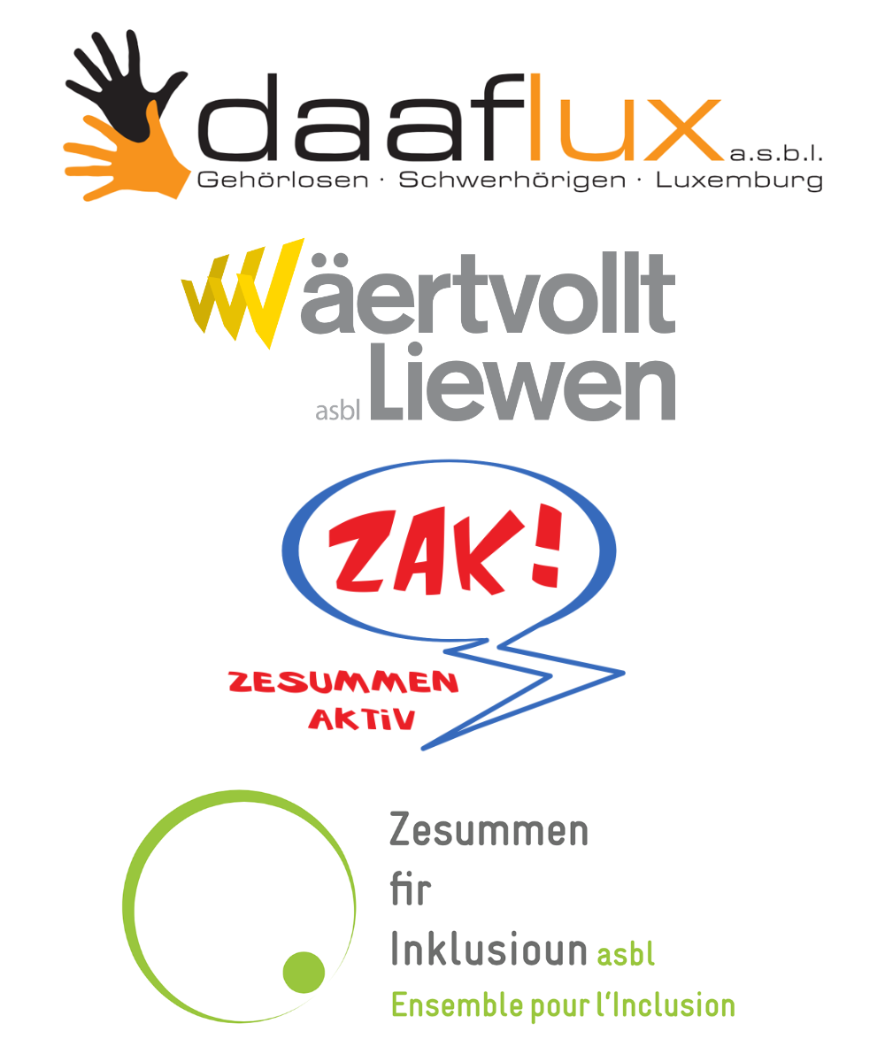 Logos von Daaflux, ZAK! und ZEFI